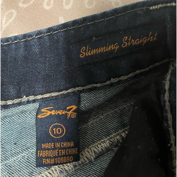 Seven7 slimming straight jeans size 10 - Picture 6 of 10
